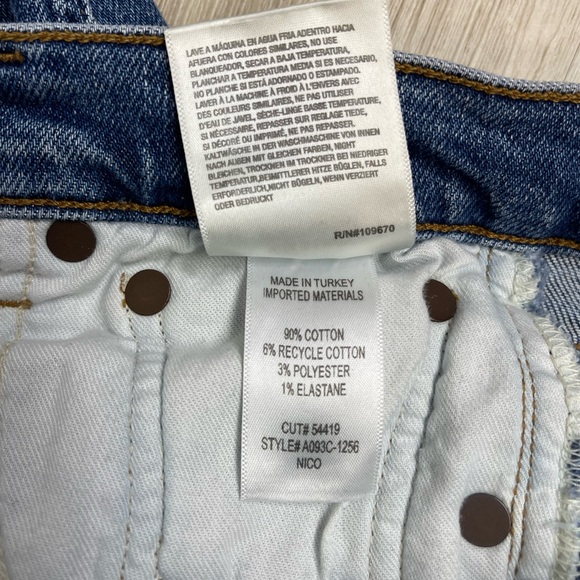 Agolde High Rise Slim Jeans Woman Size 25 - Picture 6 of 6